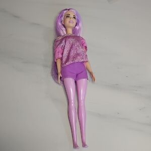 Barbie Doll with Purple Hair and Outfit